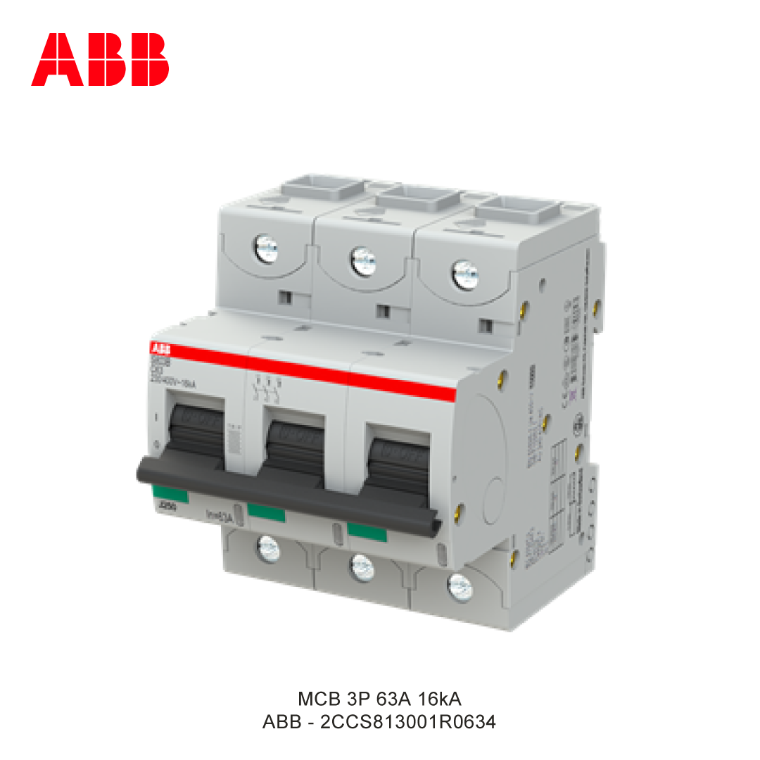 MCB 3P 63A 16kA CURVA C