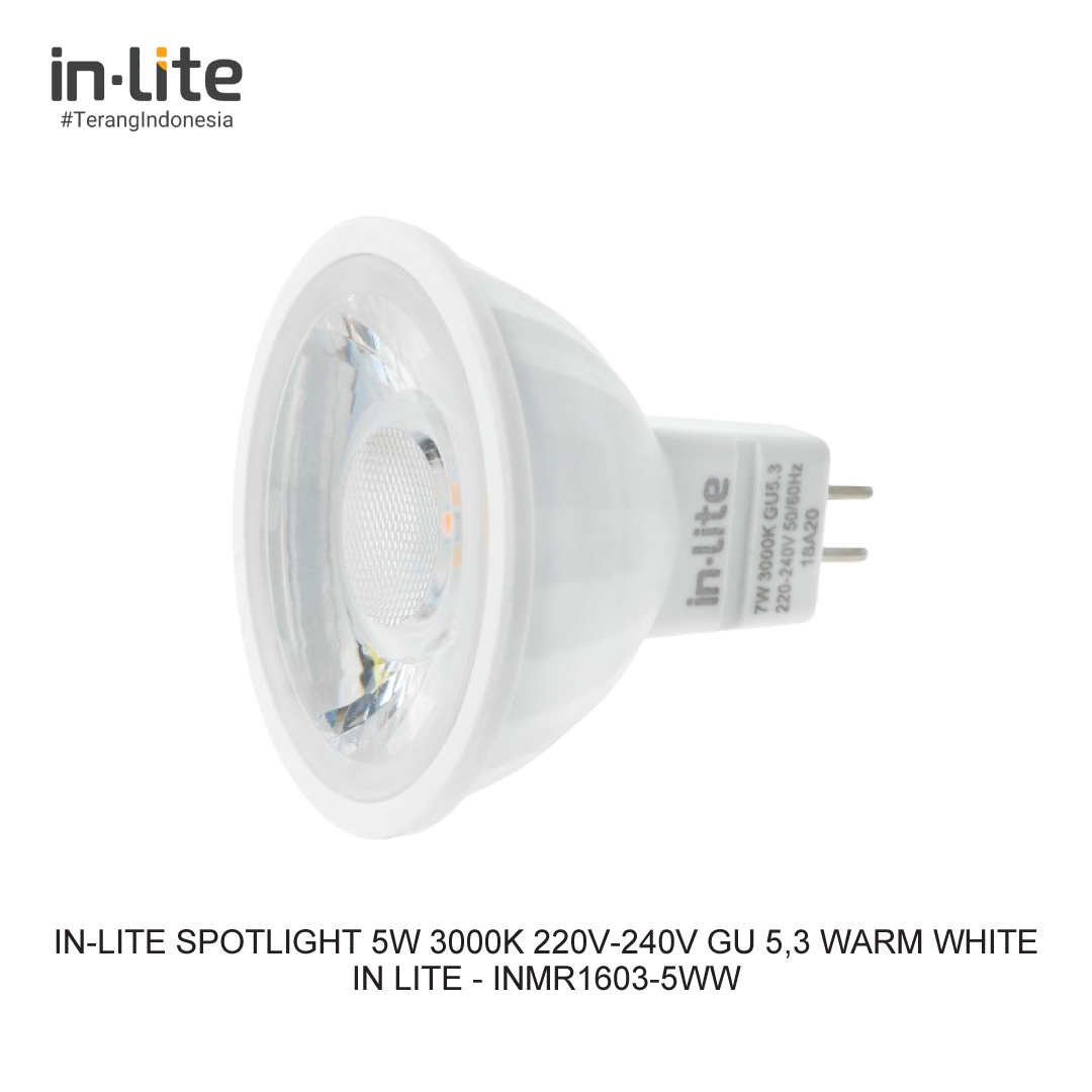 IN-LITE SPOTLIGHT 5W 3000K 220V-240V GU 5,3