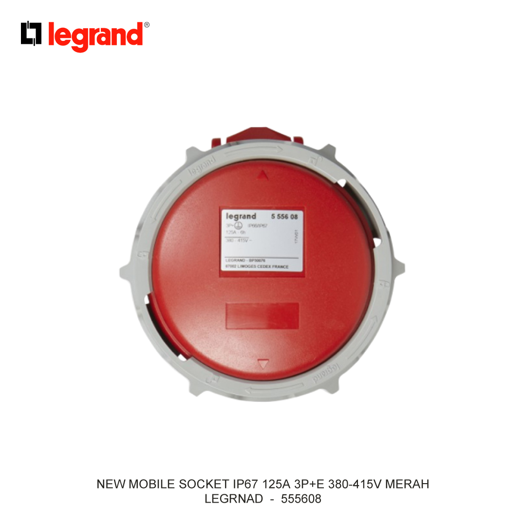 NEW MOBILE SOCKET IP67 125A 3P+E 380-415V RED