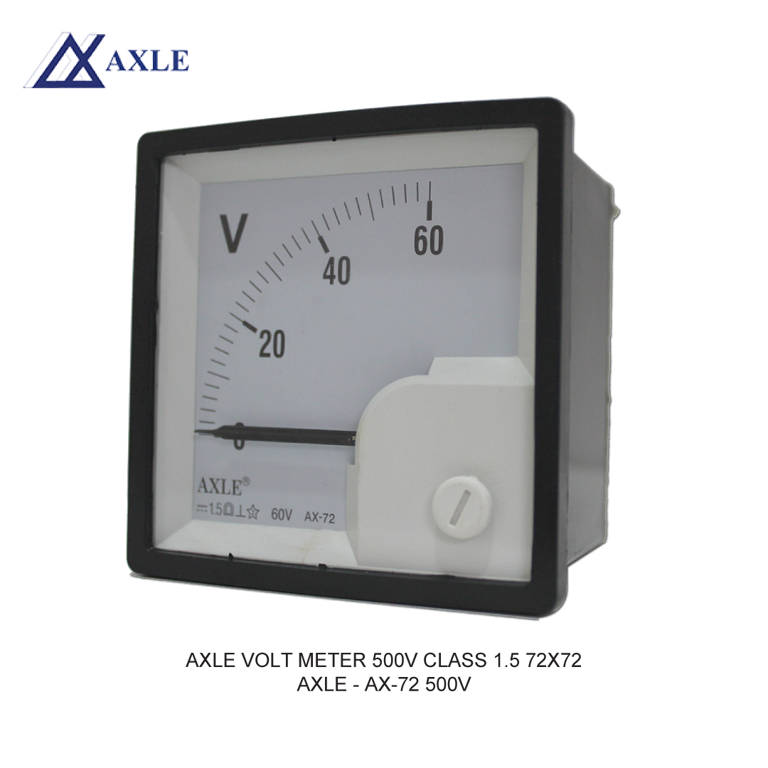 AXLE VOLT METER 500V CLASS 1.5 72X72