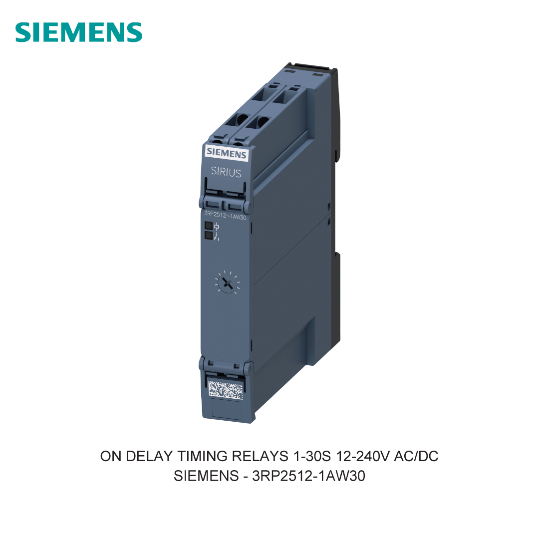 ON DELAY TIMING RELAYS 1-30S 12-240V AC/DC