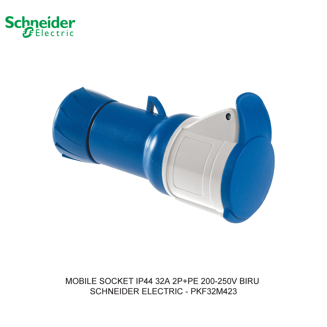 MOBILE SOCKET IP44 32A 2P+PE 200-250V BIRU