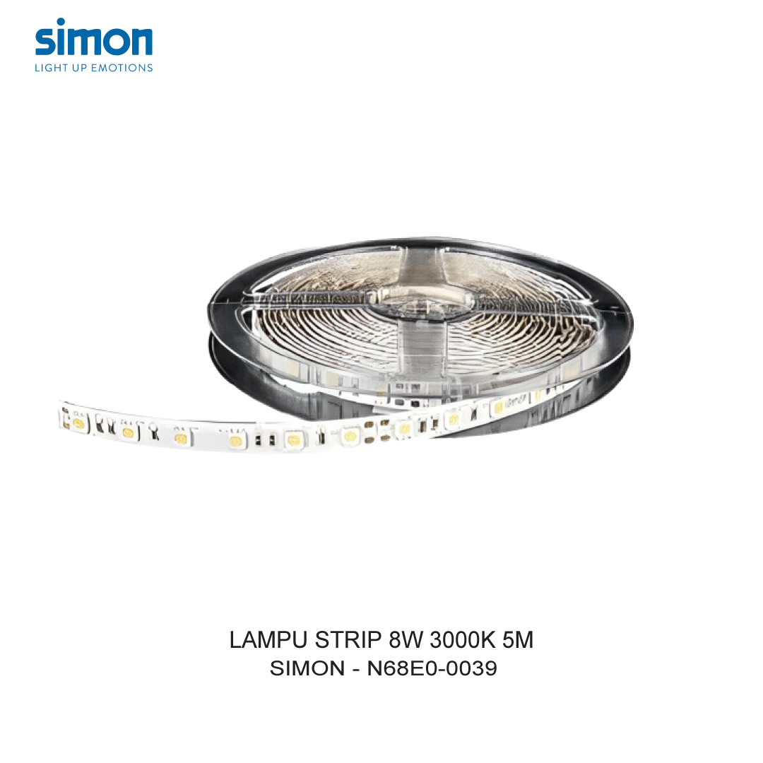 SIMON LED STRIP 8W 3000K 5M