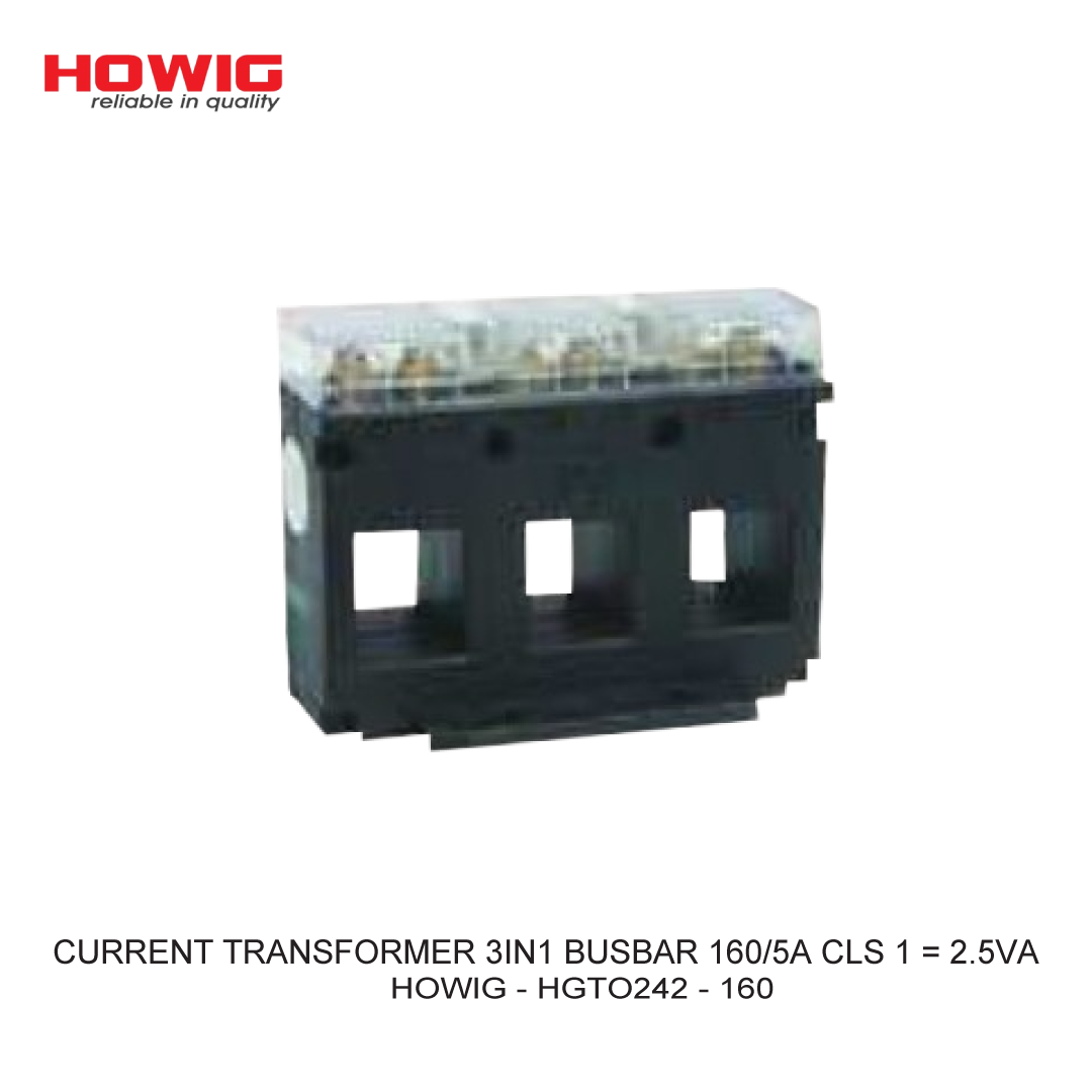 CURRENT TRANSFORMER 3IN1 BUSBAR 160/5A CLS 1 = 2.5VA