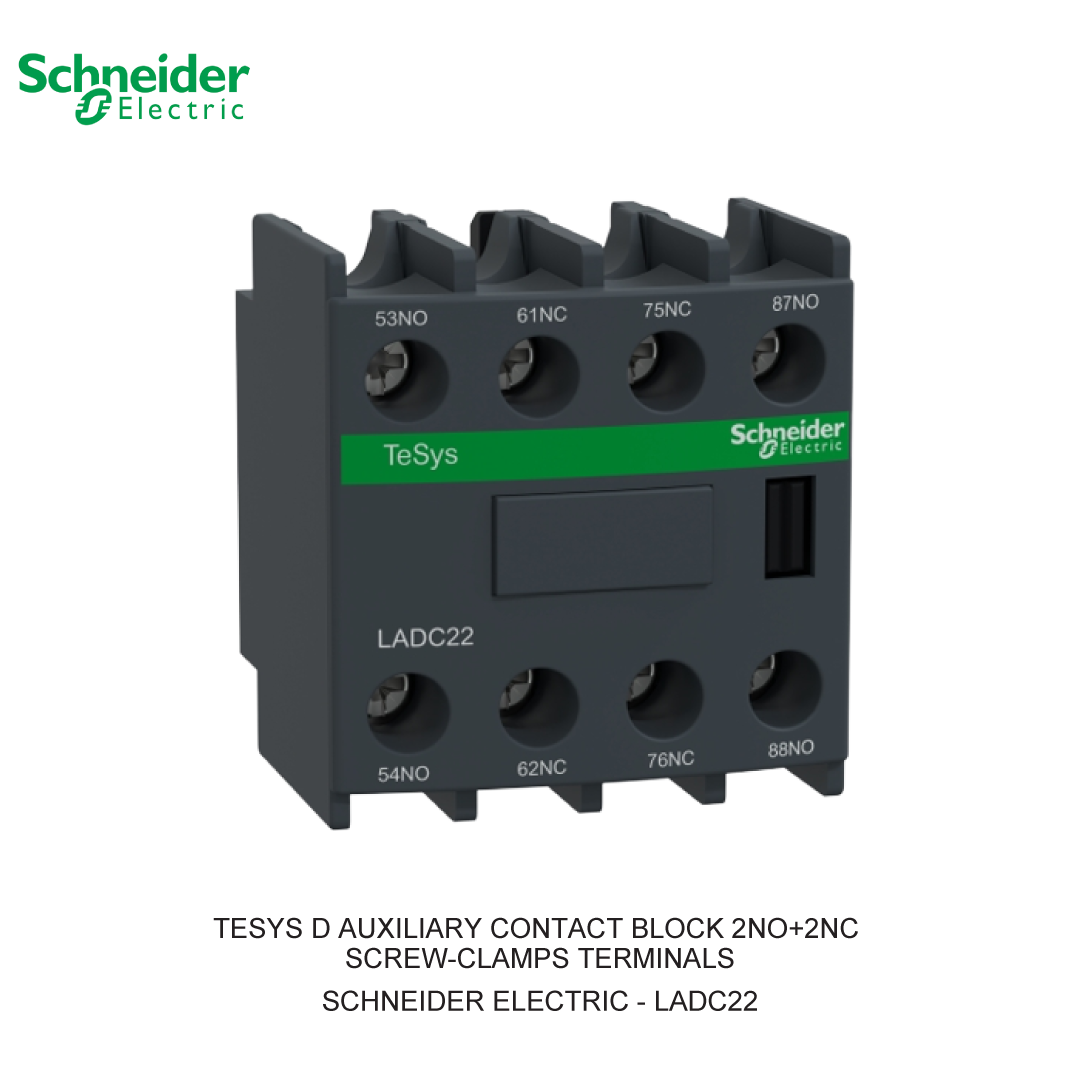 TESYS D AUXILIARY CONTACT BLOCK 2NO+2NC SCREW-CLAMPS TERMINALS