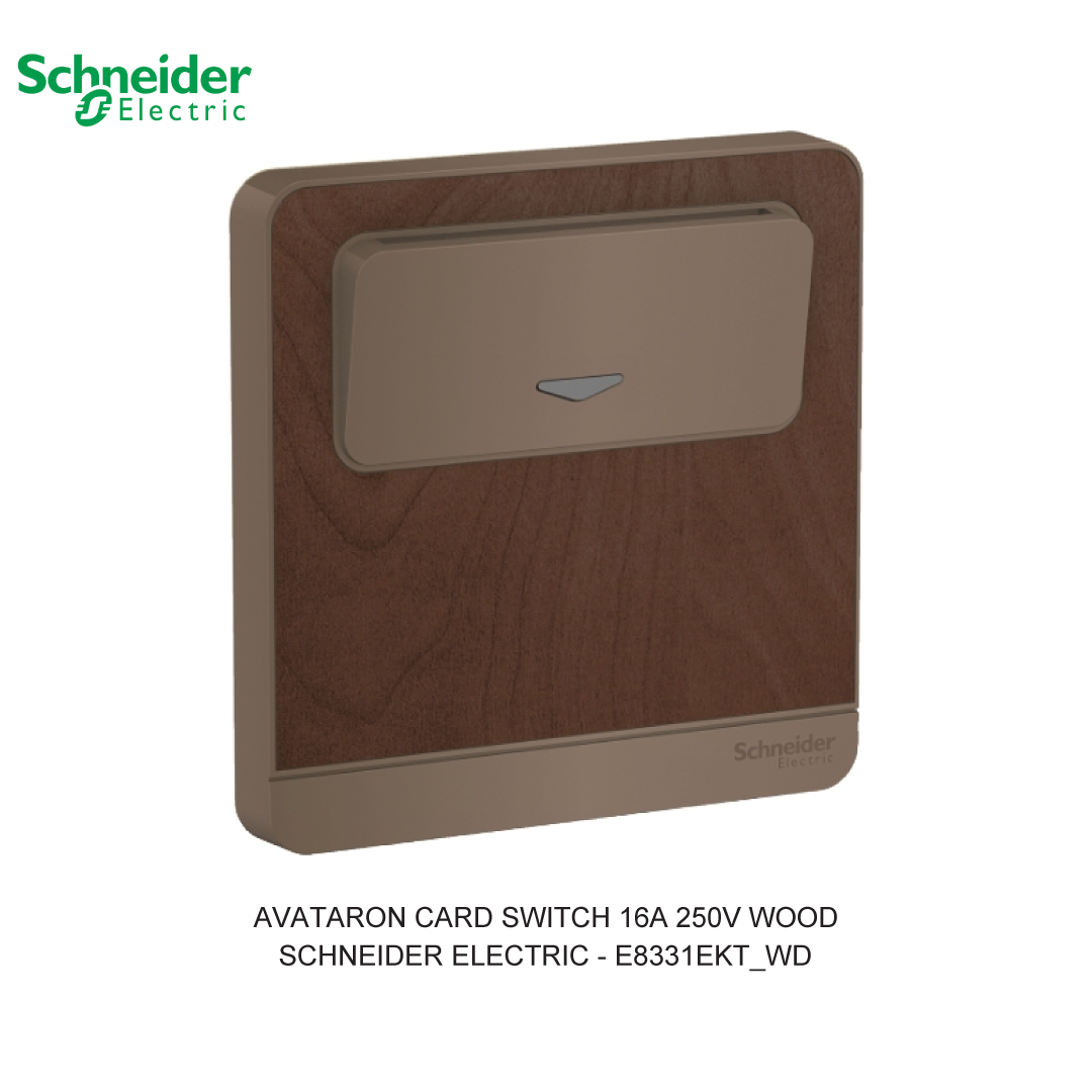 AVATARON CARD SWITCH 16A 250V WOOD
