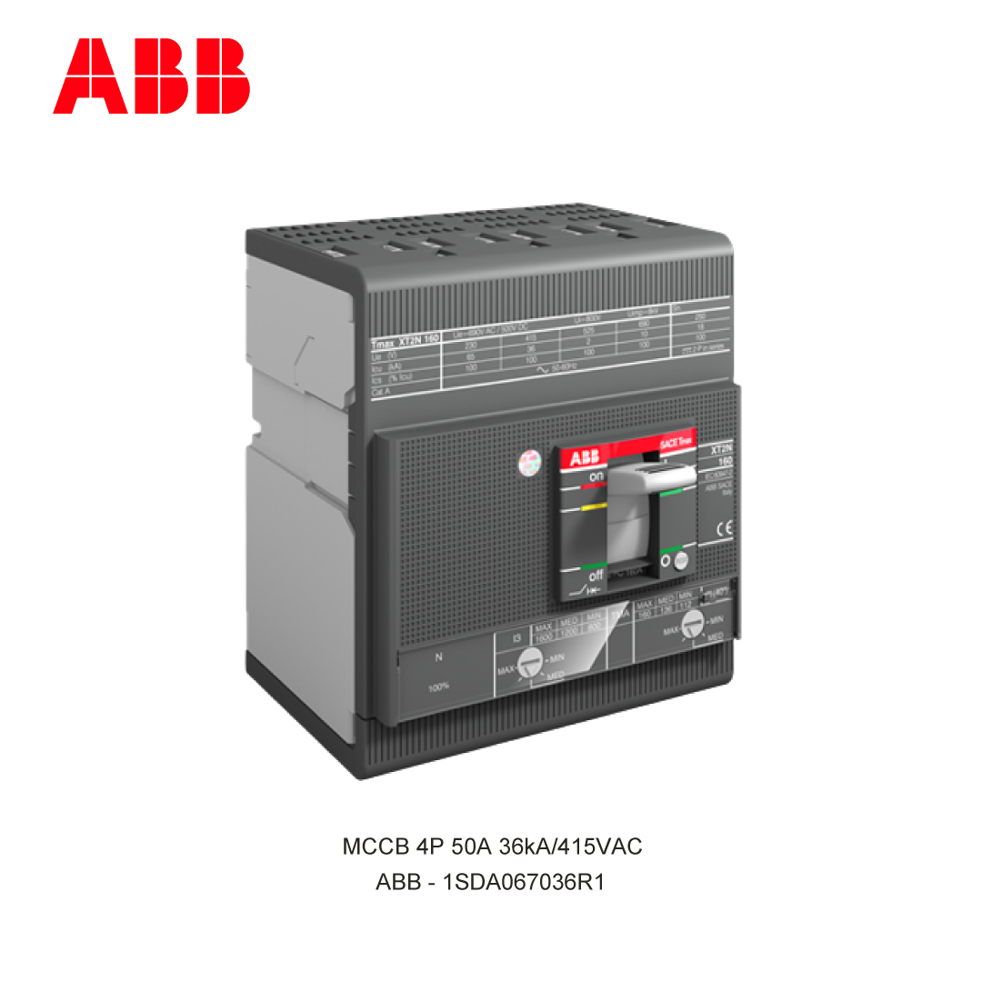 MCCB 4P 50A 36kA/415VAC