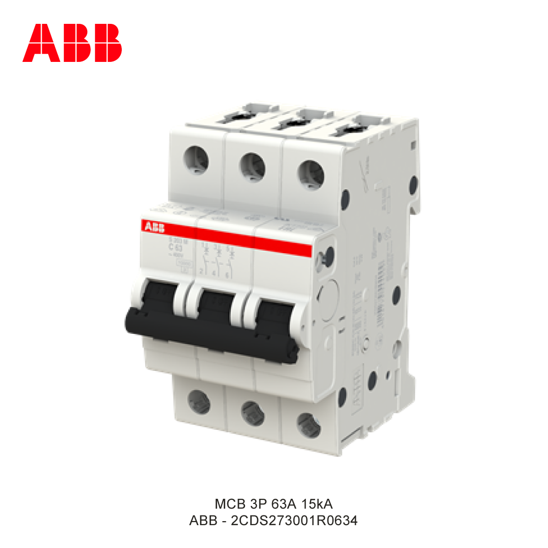MCB 3P 63A 15kA CURVA C