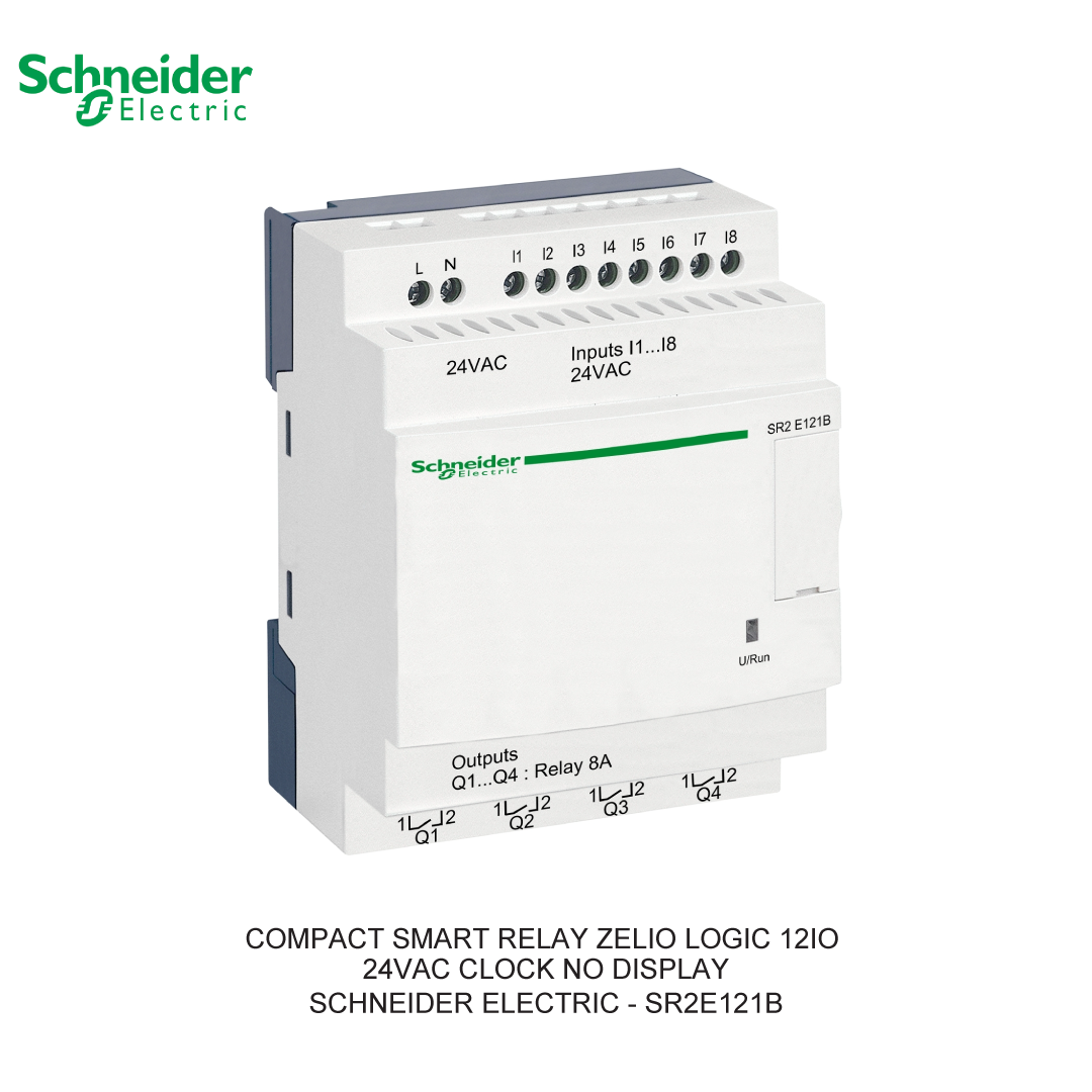 COMPACT SMART RELAY ZELIO LOGIC 12IO 24VAC CLOCK NO DISPLAY