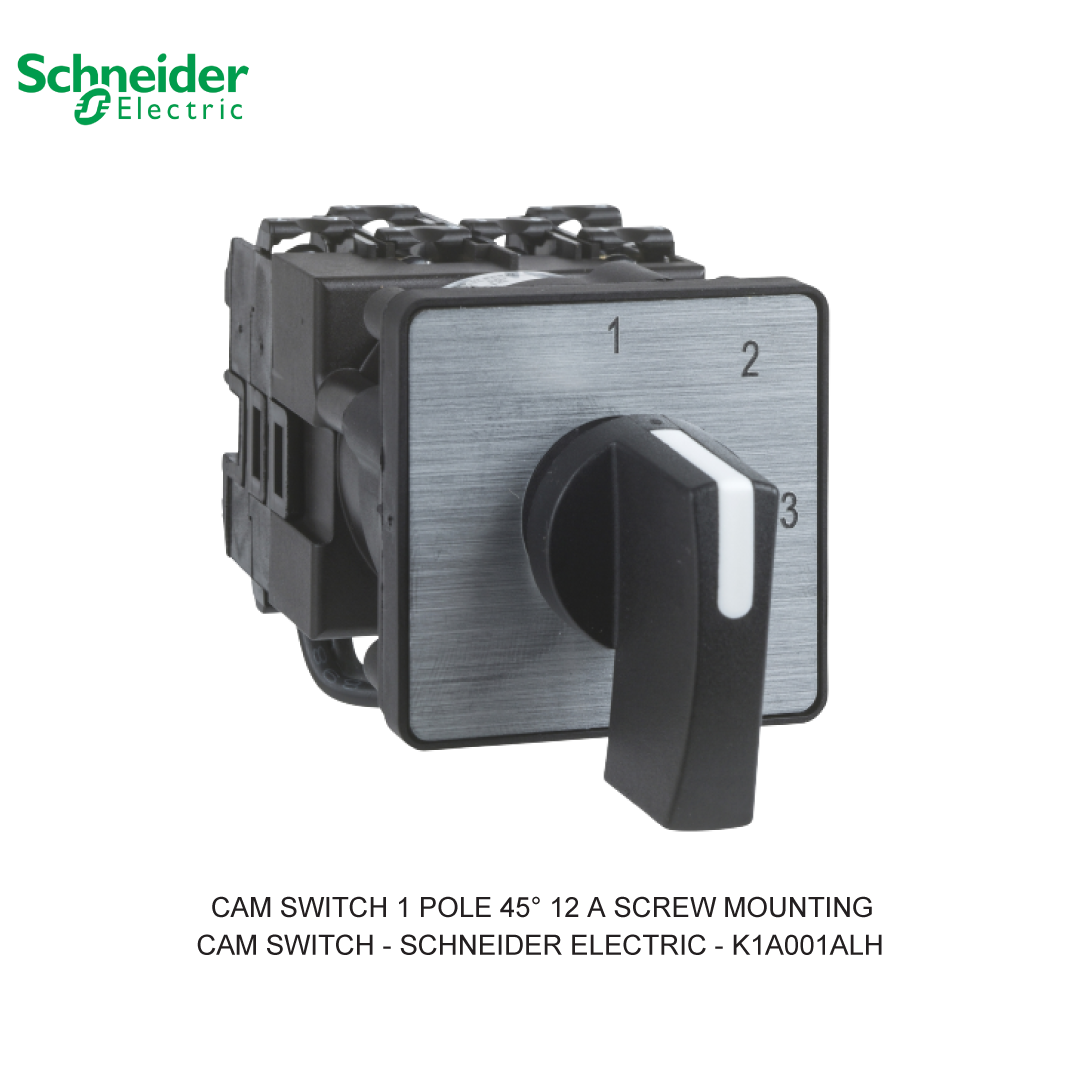 CAM SWITCH 1 POLE 45° 12 A SCREW MOUNTING