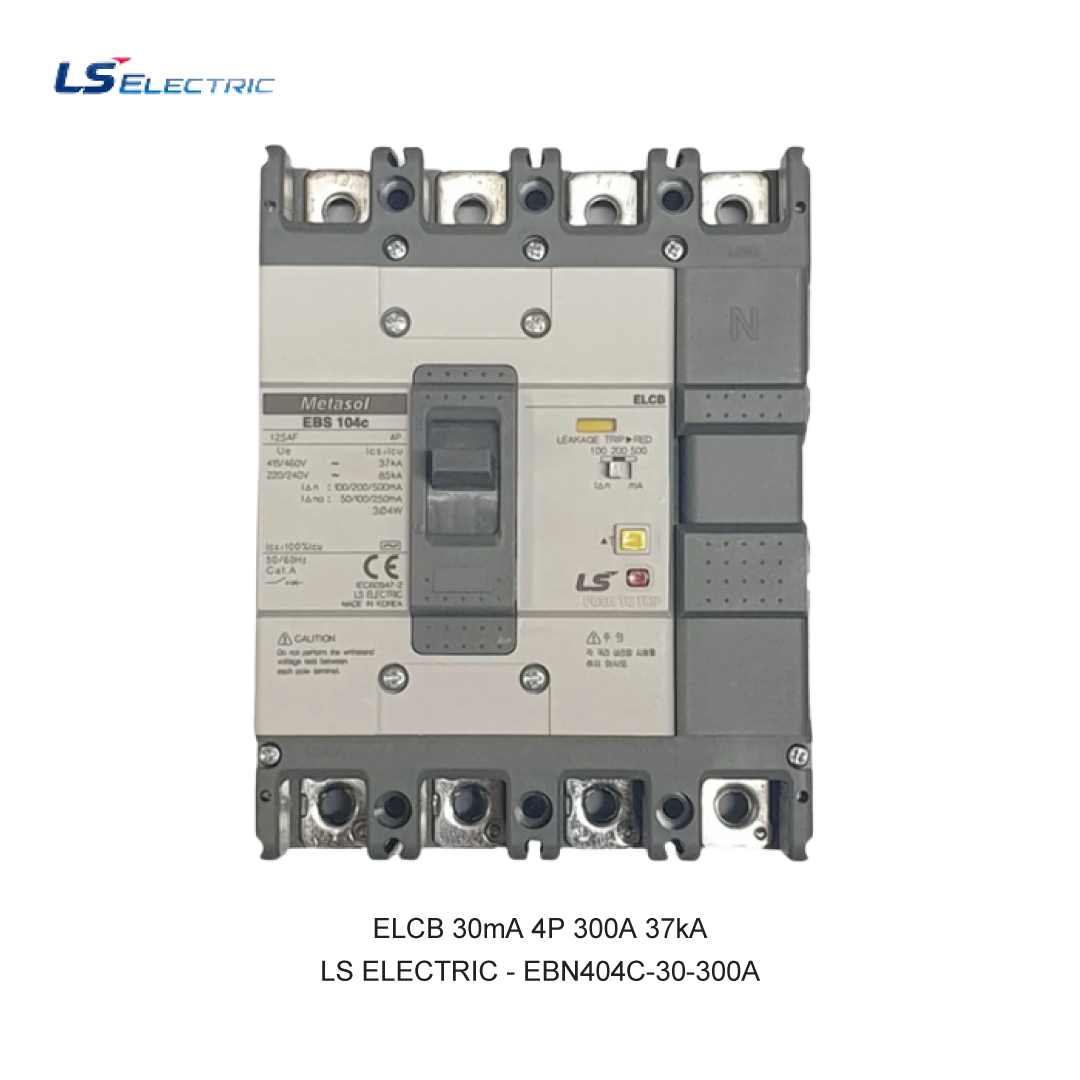 ELCB 30mA 4P 300A 37kA