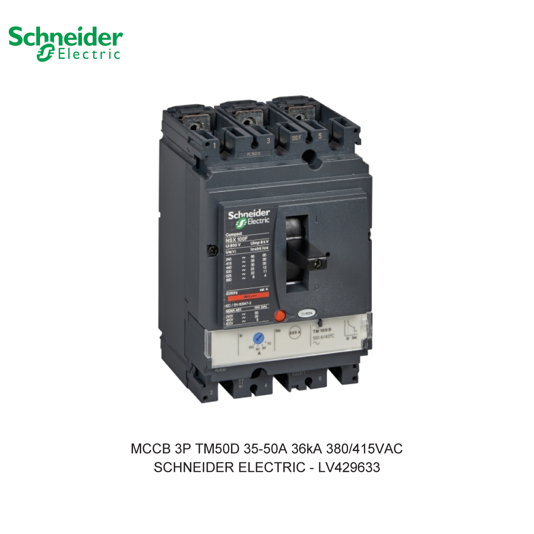 MCCB 3P TM50D 35-50A 36KA 380/415VAC