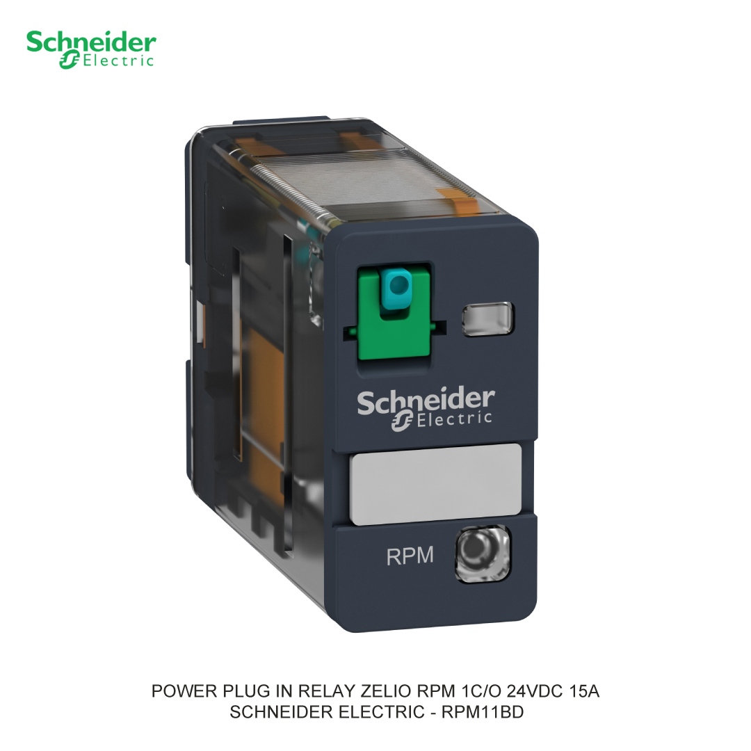 POWER PLUG IN RELAY ZELIO RPM 1C/O 24VDC 15A SCHNEIDER ELECTRIC