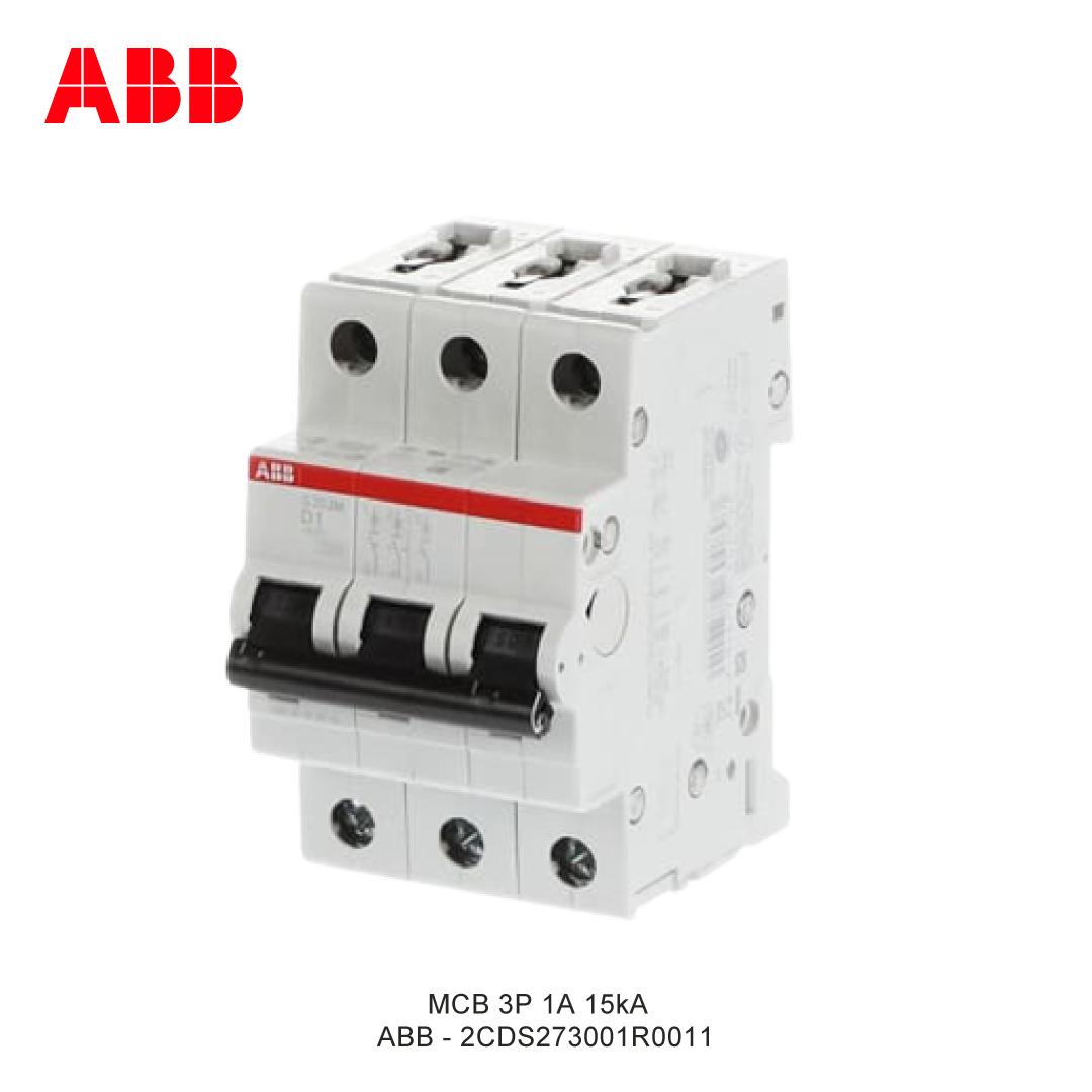MCB 3P 1A 15kA CURVA D