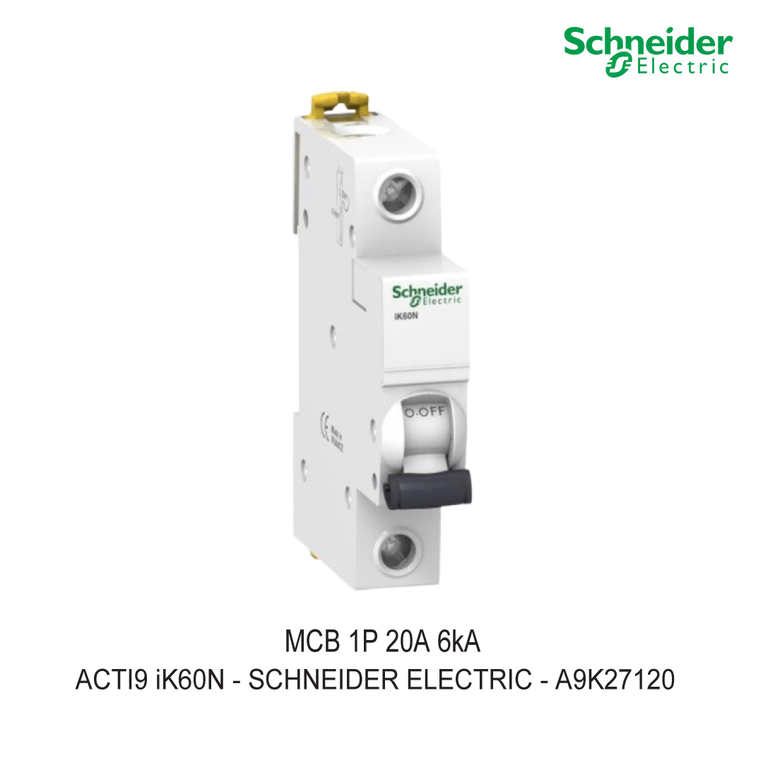 MCB 1P 20A 6kA KURVA C