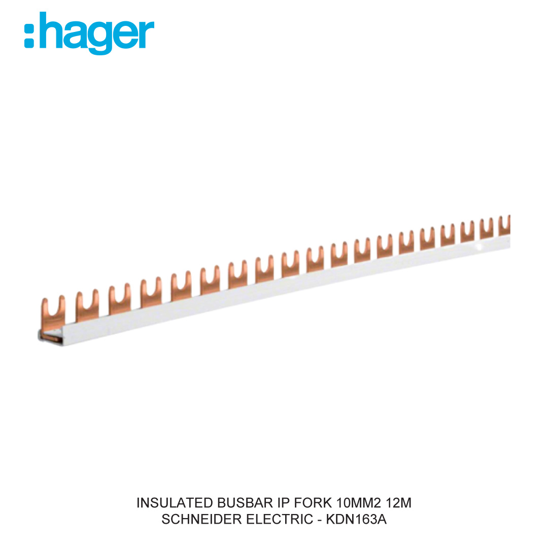 INSULATED BUSBAR 1P FORK 10MM2 12M