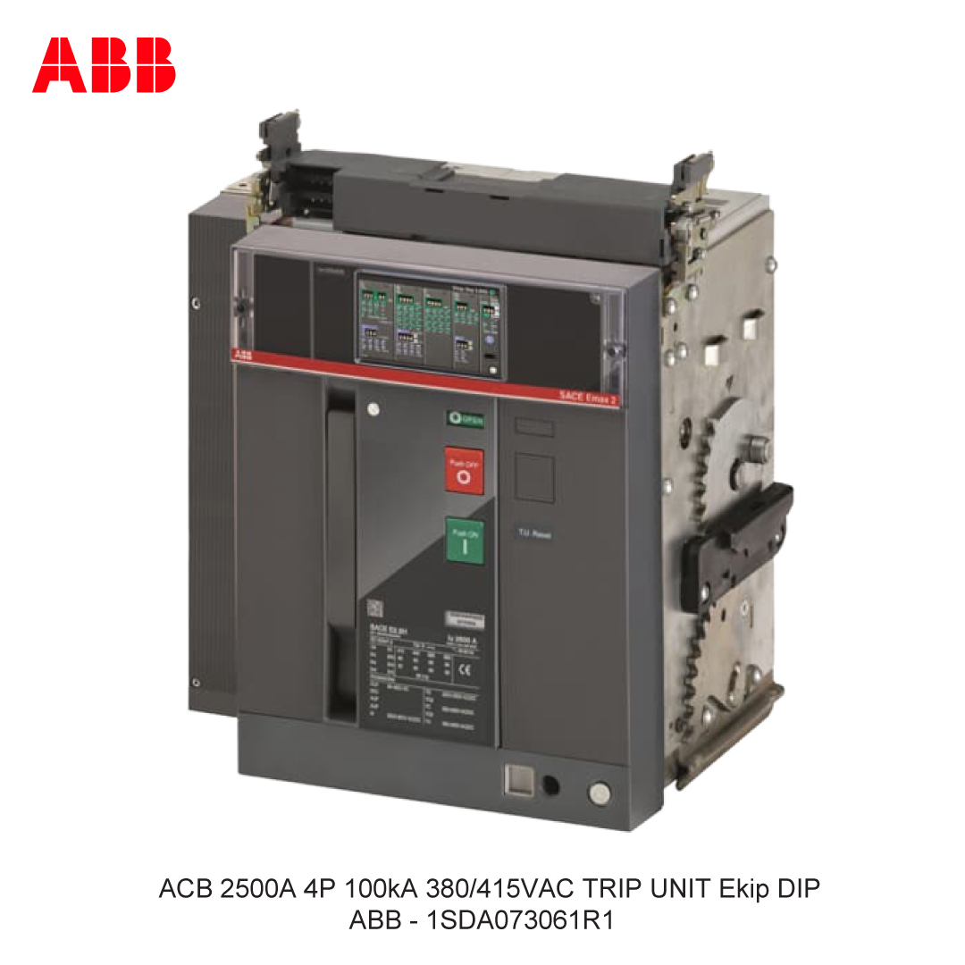 ACB 2500A 4P 100kA 380/415VAC TRIP UNIT Ekip DIP ABB