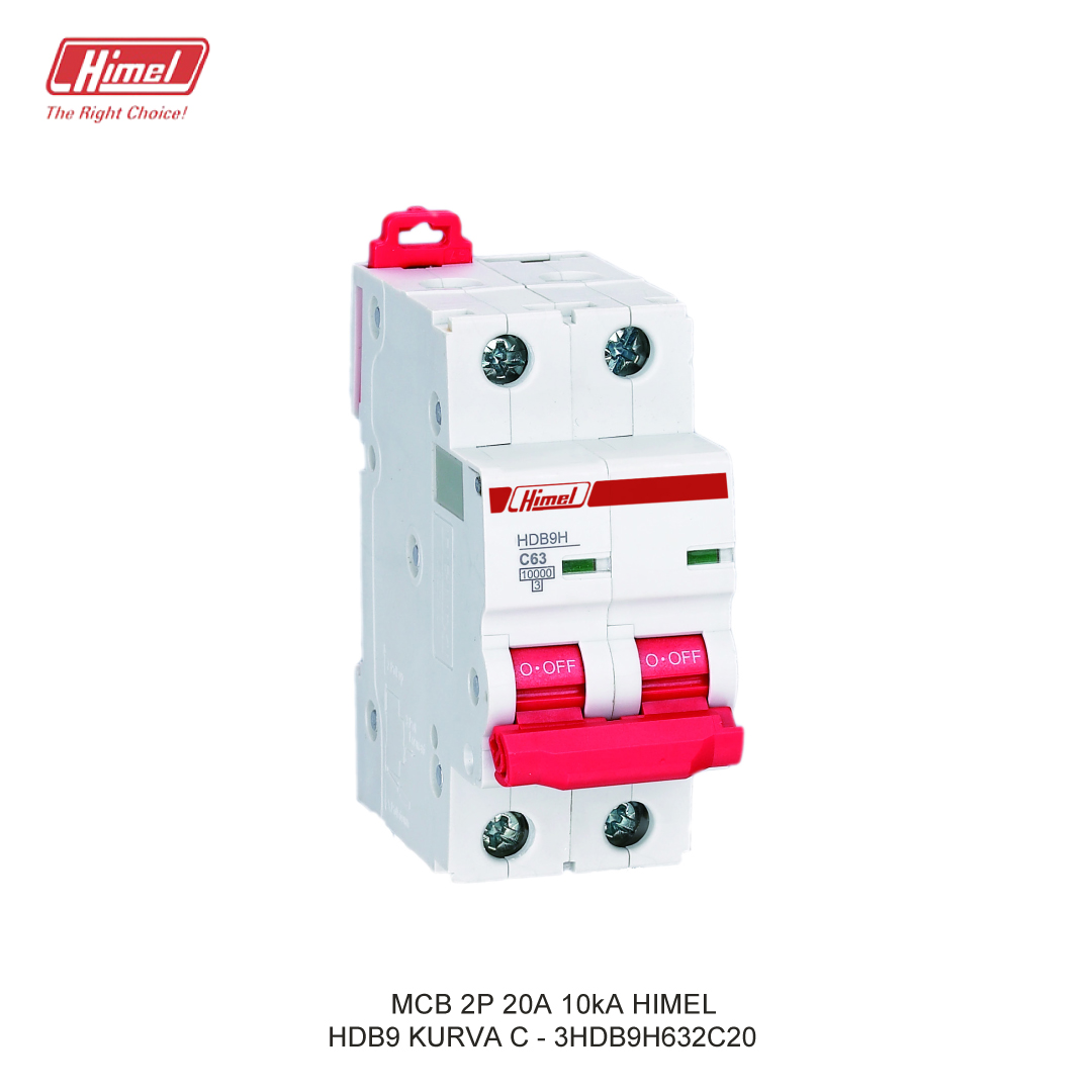 MCB HIMEL HDB9-63 C 2P 20A 10kA