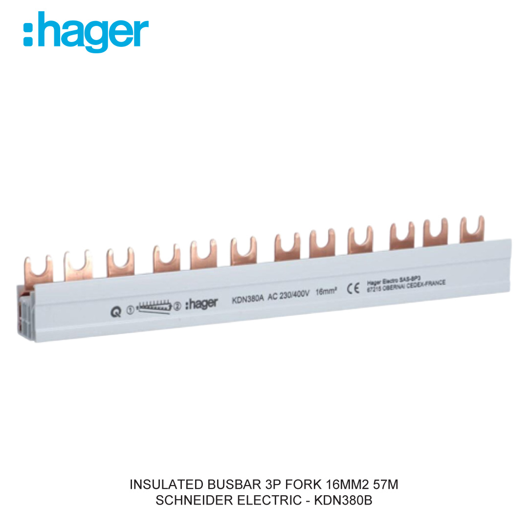 INSULATED BUSBAR 3P FORK 16MM2 57M