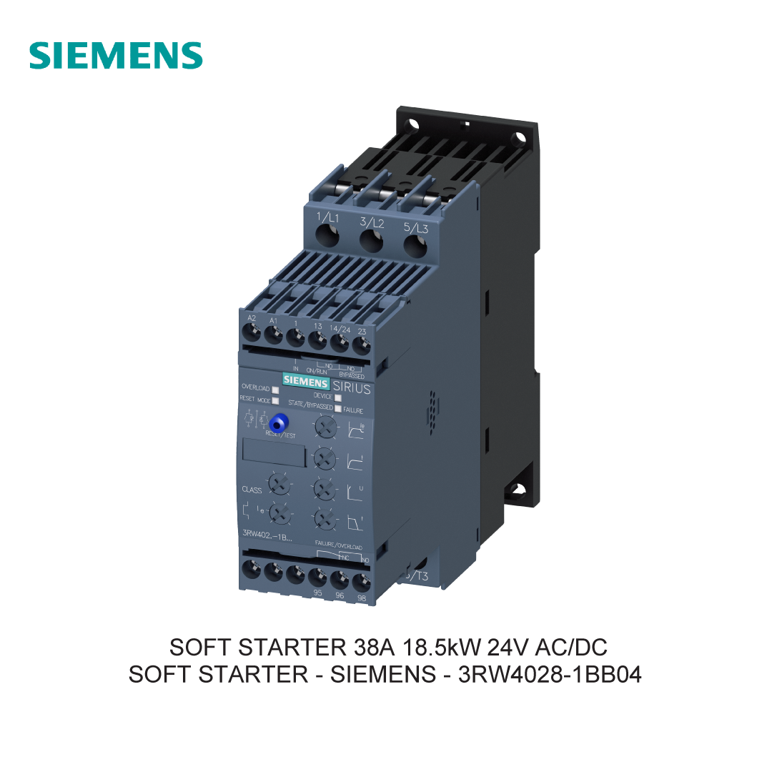 SOFT STARTER 38A 18.5kW 24V AC/DC