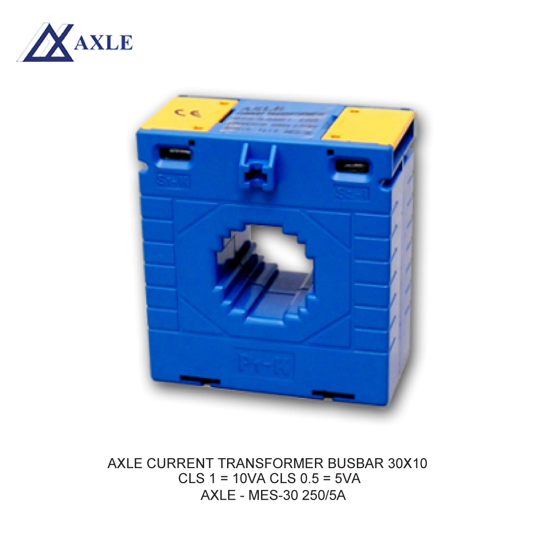 AXLE CURRENT TRANSFORMER BUSBAR 30X10 CLS 1 = 10VA CLS 0.5 = 5VA