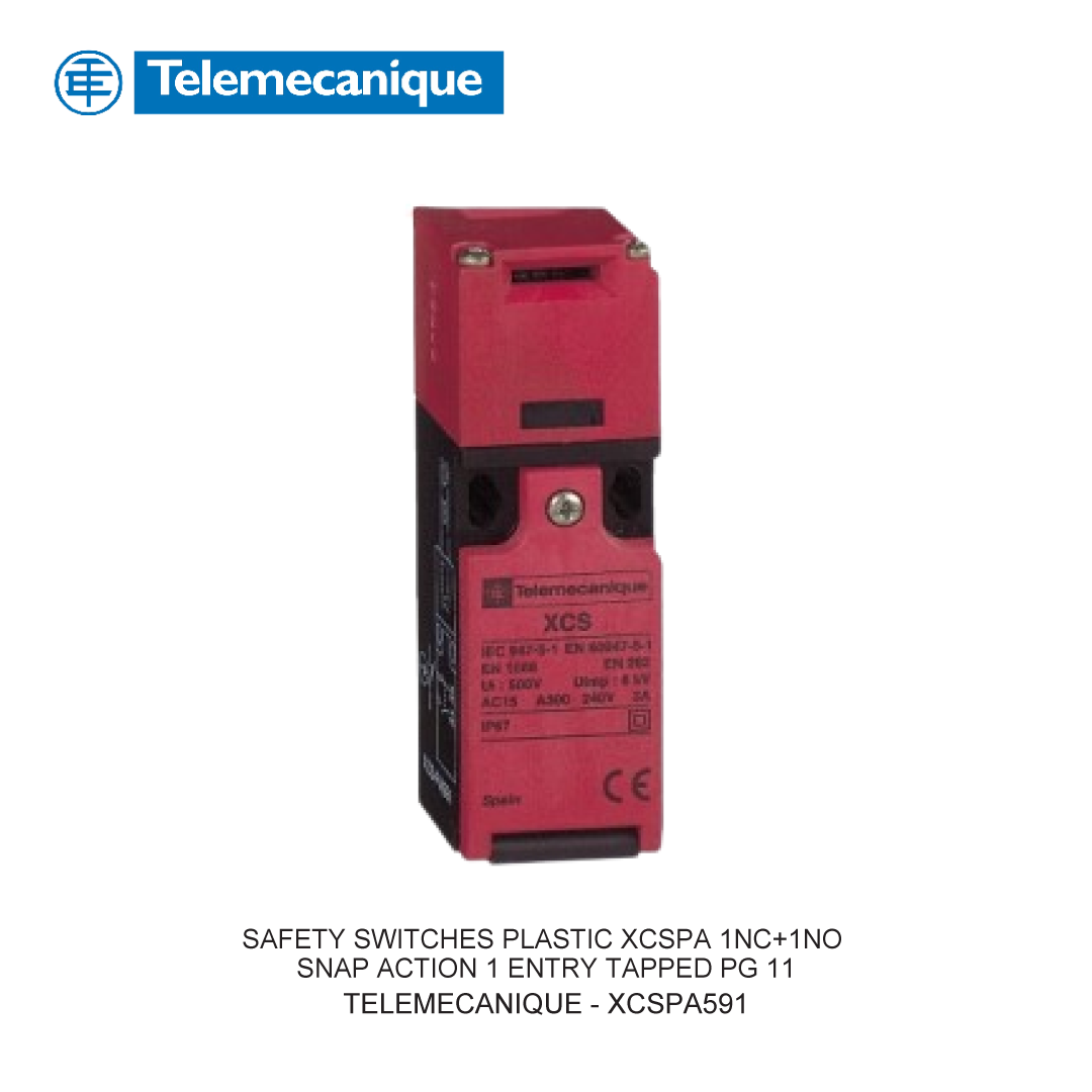 SAFETY SWITCHES PLASTIC XCSPA 1NC+1NO SNAP ACTION 1 ENTRY TAPPED PG 11