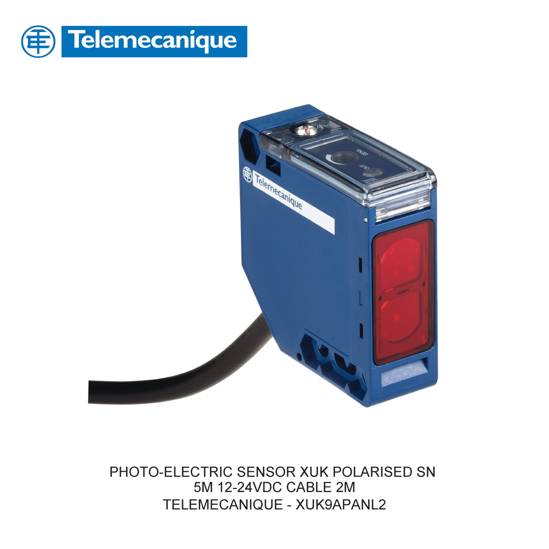 PHOTO-ELECTRIC SENSOR XUK POLARISED SN 5M 12-24VDC CABLE 2M