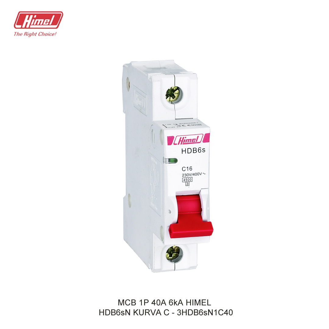 MCB HIMEL HDB6sN C 1P 40A 6kA