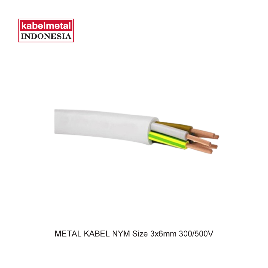 METAL CABLE NYM Size 3x6mm 300/500V