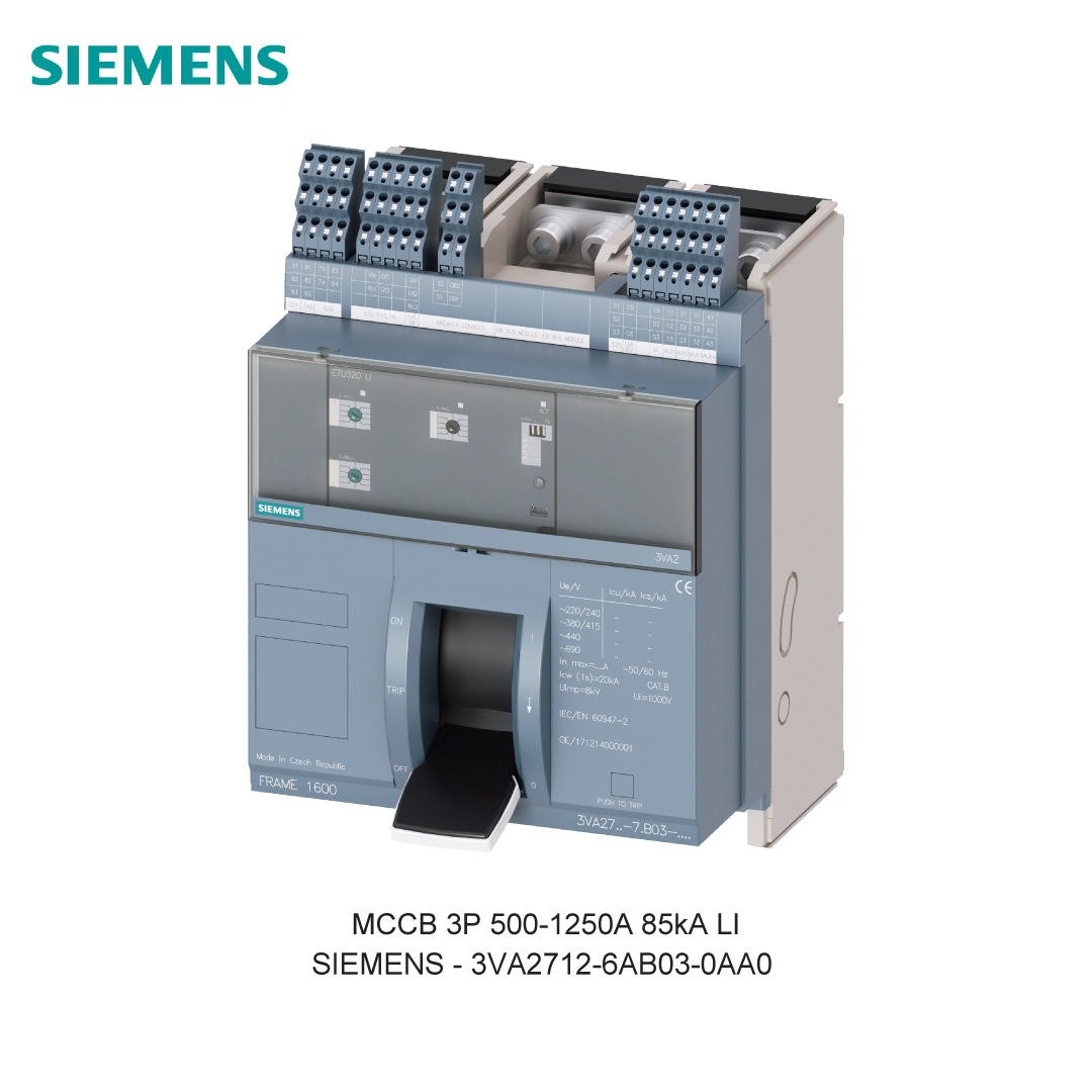 MCCB 3P 500-1250A 85kA LI
