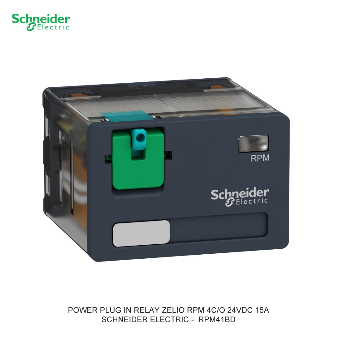 POWER PLUG IN RELAY ZELIO RPM 4C/O 24VDC 15A SCHNEIDER ELECTRIC