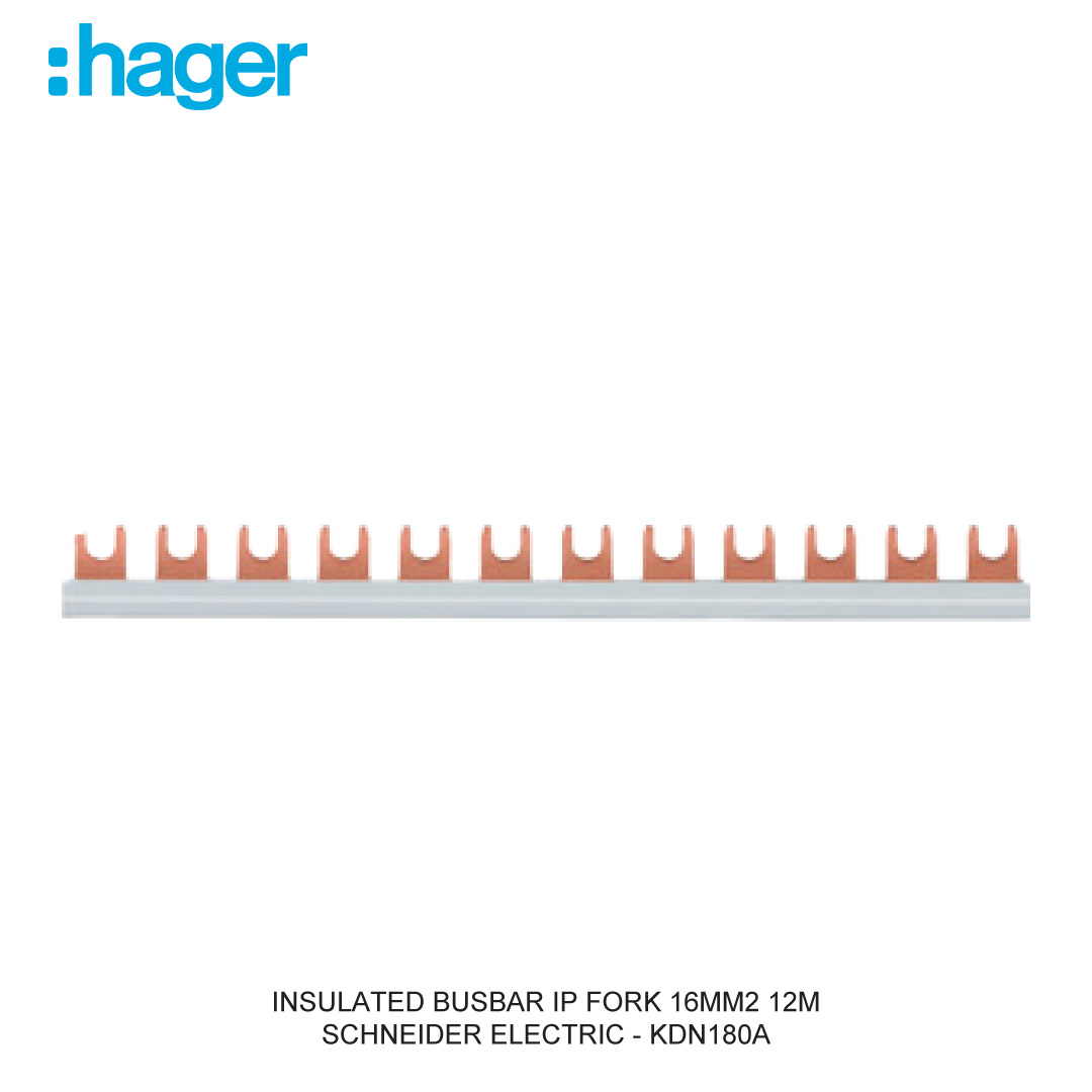 INSULATED BUSBAR 1P FORK 16MM2 12M