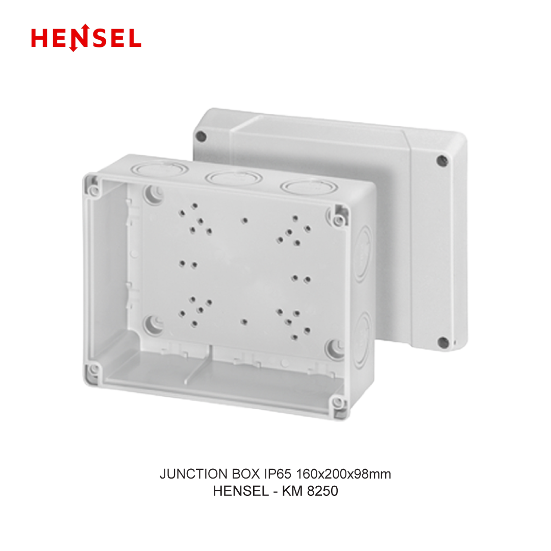 JUNCTION BOX IP65 160x200x98mm PLAIN WALL