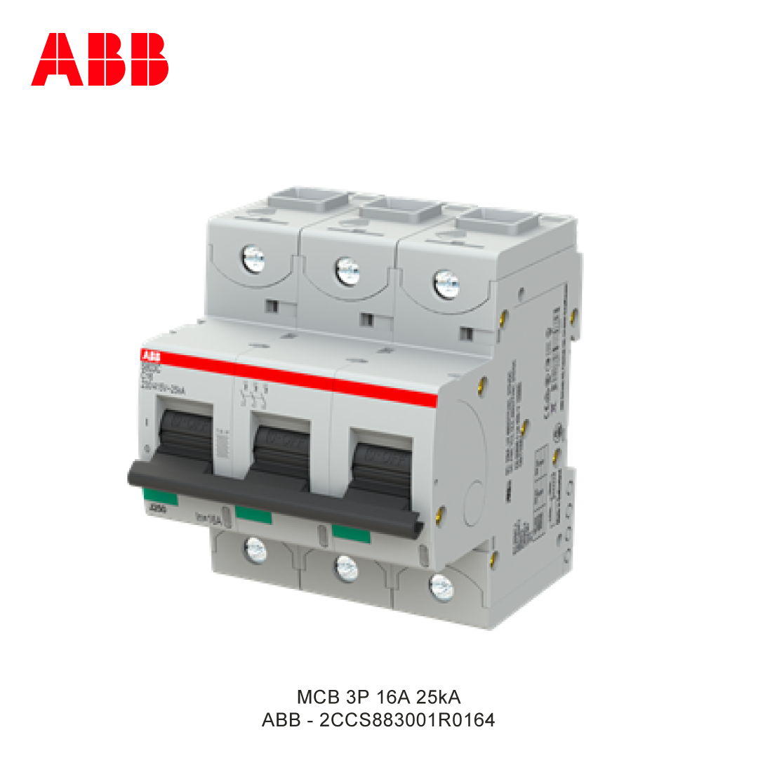 MCB 3P 16A 25kA CURVA C