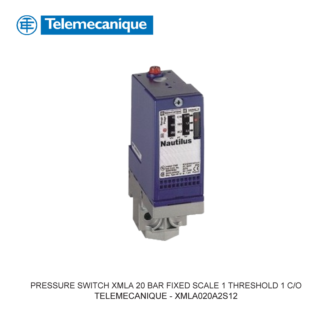 PRESSURE SWITCH XMLA 20 BAR FIXED SCALE 1 THRESHOLD 1 C/O