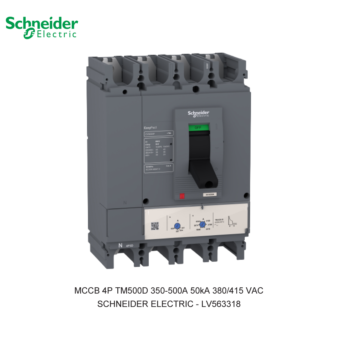 MCCB 4P TM500D 350-500A 50KA 380/415VAC