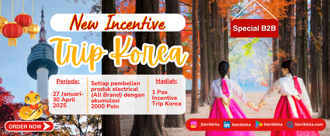 Imlek Lucky Festival Promo, Grab the Chance for a Trip to Korea!