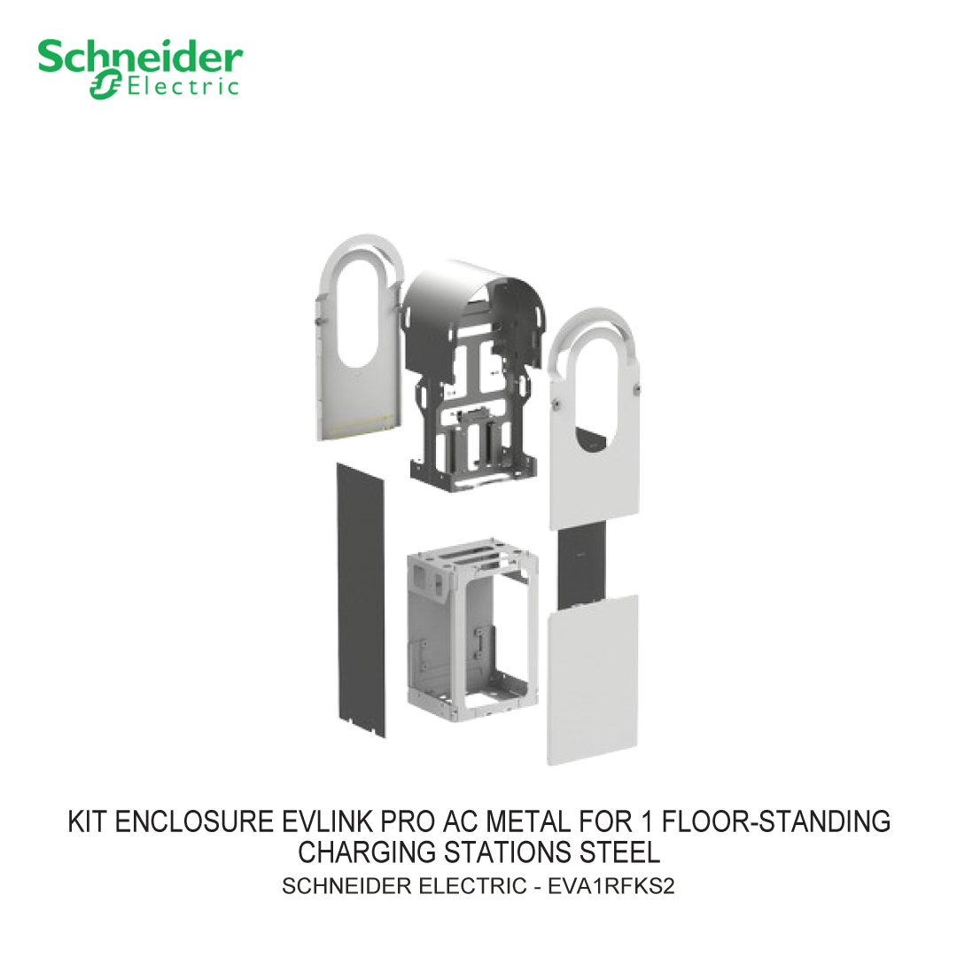 KIT ENCLOSURE EVLINK PRO AC METAL FOR 2 FLOOR-STANDING CHARGING STATIONS STEEL