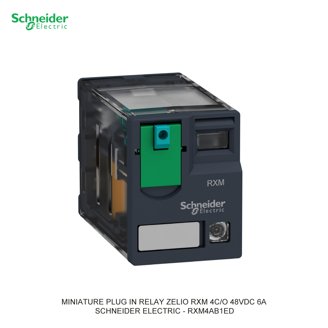 MINIATURE PLUG IN RELAY ZELIO RXM 4C/O 48VDC 6A SCHNEIDER ELECTRIC
