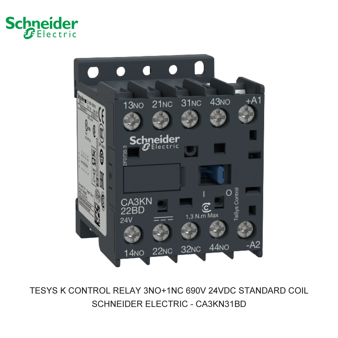 TESYS K CONTROL RELAY 3NO+1NC 690V 24VDC STANDARD COIL