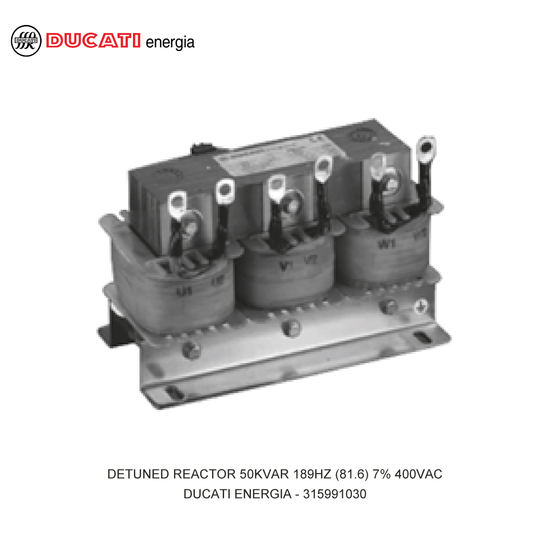 DETUNED REACTOR 50KVAR 189HZ (81.6) 7% 400VAC